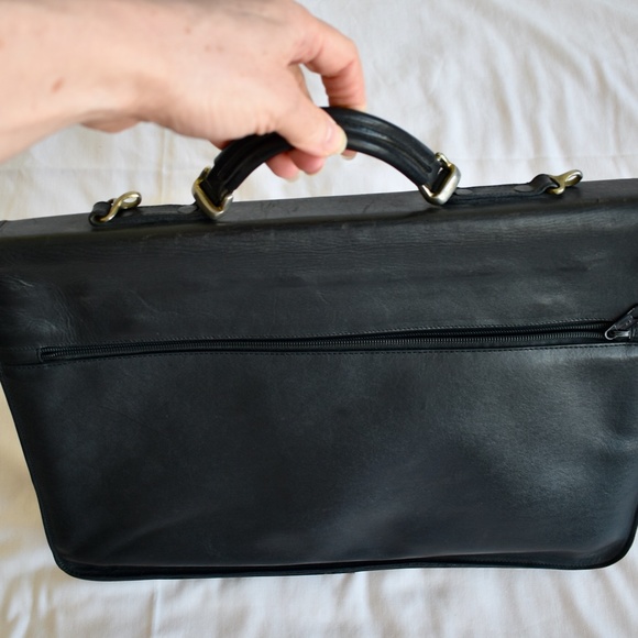 Black Latico Leather Briefcase - Picture 3 of 4
